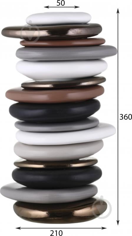 Ваза Inari Jada 35,5 см разноцветная K12691 - фото 2 Ваза Inari Jada 35,5 см разноцветная K12691 - фото 2