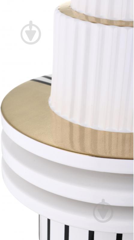 Ваза Inari Alexmarie 33 см белая с черным K16202 - фото 5 Ваза Inari Alexmarie 33 см белая с черным K16202 - фото 5