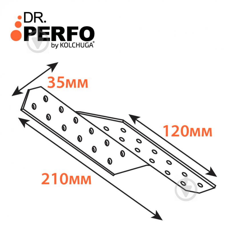 Крепление для стропил левое Kolchuga 210х35х2 - фото 3