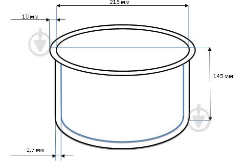 Чаша для мультиварки Rotex RIP5017-A ROTEX RIP5017-A - фото 2