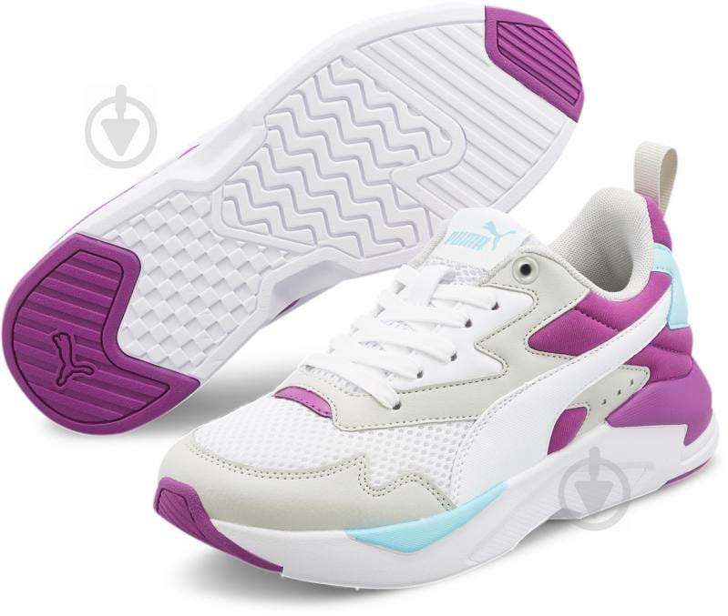 Кроссовки для девочек демисезонные Puma X-Ray Lite Radiate Jr 37506702 р.37 белые - фото 2