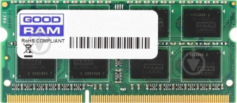 Оперативна пам'ять GOODRAM SODIMM DDR3 2 GB (1x2GB) 1600 MHz (GR1600S3V64L11/2G) - фото 1