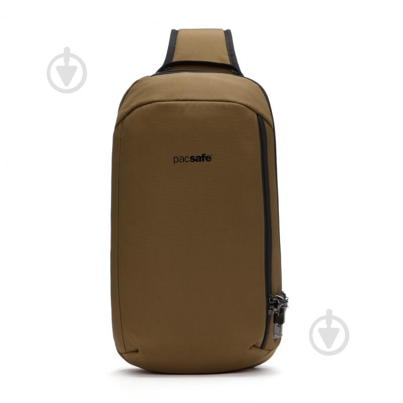 Сумка через плече Pacsafe Vibe 10 л коричневий - фото 2