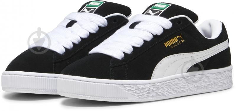 Кроссовки мужские демисезонные Puma SUEDE XL 39520502 р.43 черно-белые - фото 3