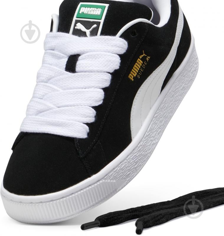 Кроссовки мужские демисезонные Puma SUEDE XL 39520502 р.43 черно-белые - фото 4