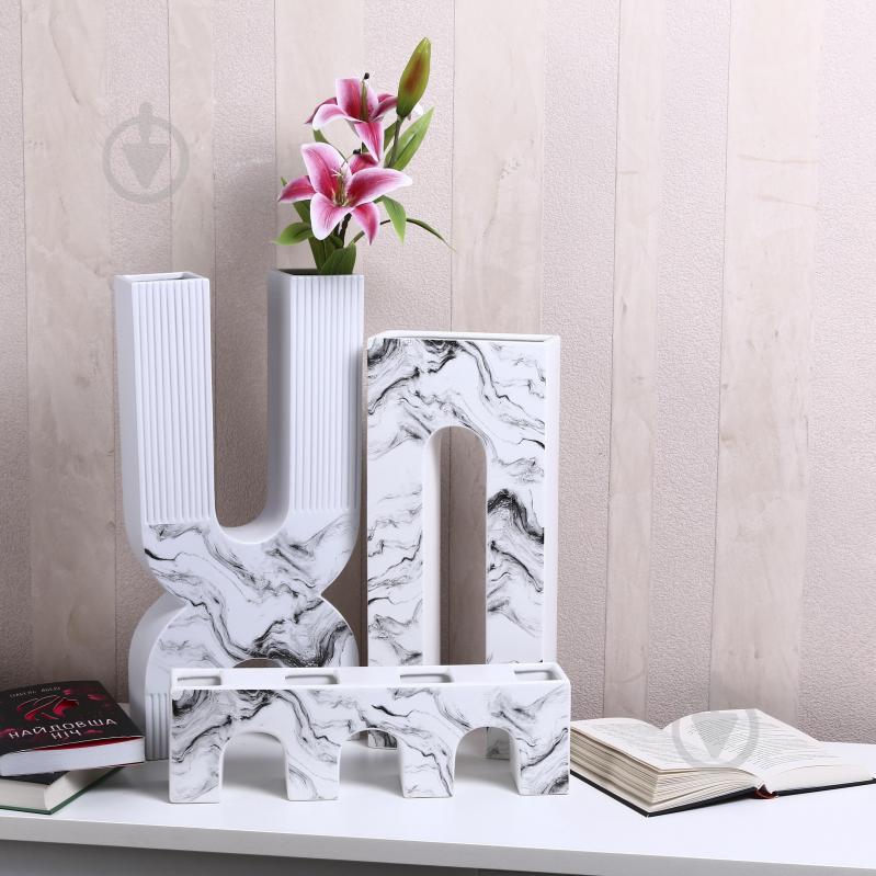 Ваза Inari Mueto 44 см біла K16234 - фото 6 Ваза Inari Mueto 44 см біла K16234 - фото 6