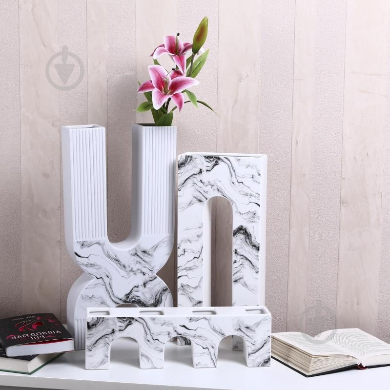 Ваза Inari Mueto 12 см белая K16235 - фото 6