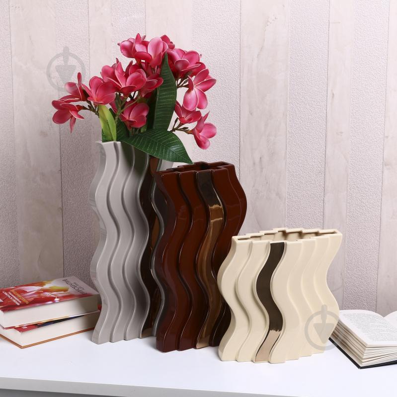 Ваза Inari Nordic 40 см рожева K17059 - фото 7 Ваза Inari Nordic 40 см рожева K17059 - фото 7