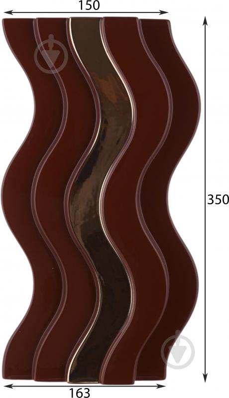 Ваза Inari Nordic 35 см бордовая K17060 - фото 2 Ваза Inari Nordic 35 см бордовая K17060 - фото 2