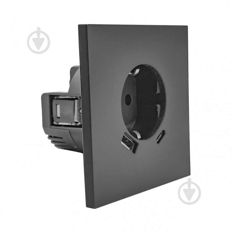 Розетка USB HausMark INO IP20 сірий PS-USB+TypeC-EU-Gray - фото 1
