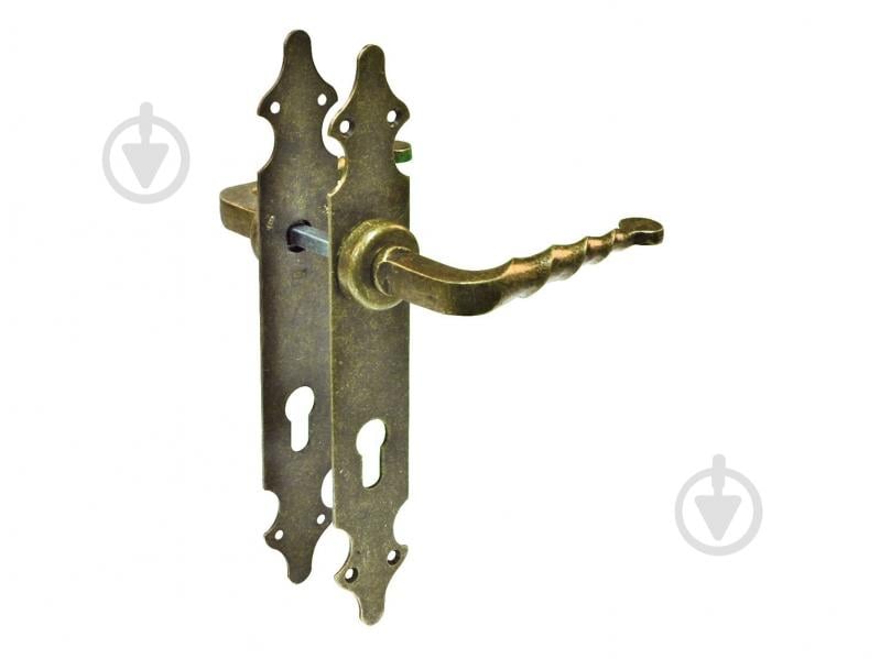 Ручка на планке Amig мод.101РВ цилиндровый 85 мм антик - фото 1 Ручка на планке Amig мод.101РВ цилиндровый 85 мм антик - фото 1