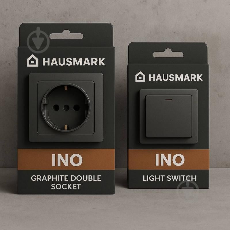Розетка комп'ютерна HausMark INO IP20 сірий PS-LAN-EU-Gray - фото 1 Розетка комп'ютерна HausMark INO IP20 сірий PS-LAN-EU-Gray - фото 1