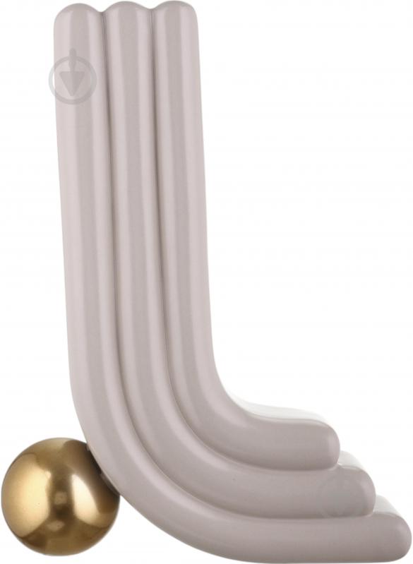 Ваза Inari Oito 34,5 см бежевая K17365 - фото 3