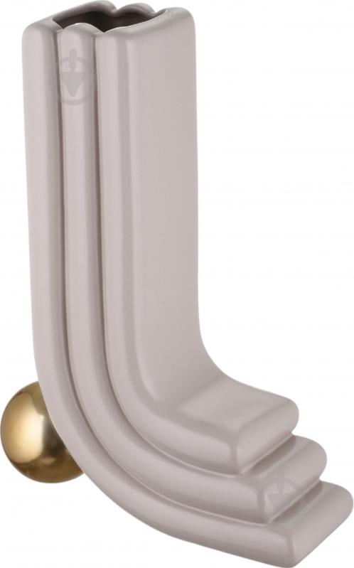 Ваза Inari Oito 34,5 см бежевая K17365 - фото 1