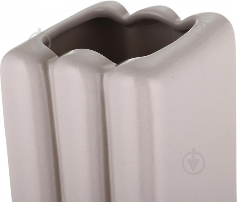 Ваза Inari Oito 34,5 см бежевая K17365 - фото 4