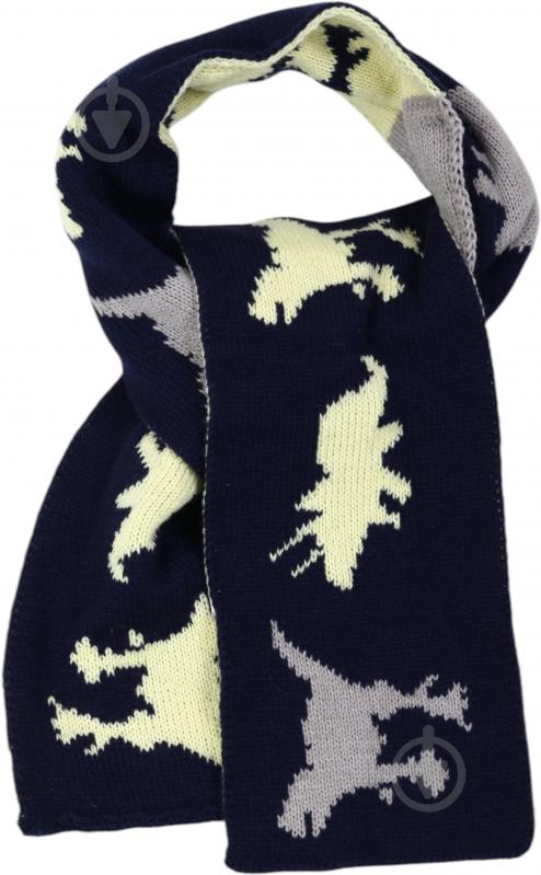 Комплект шапка + шарф HW для мальчиков р.50-52 темно-синий - фото 2