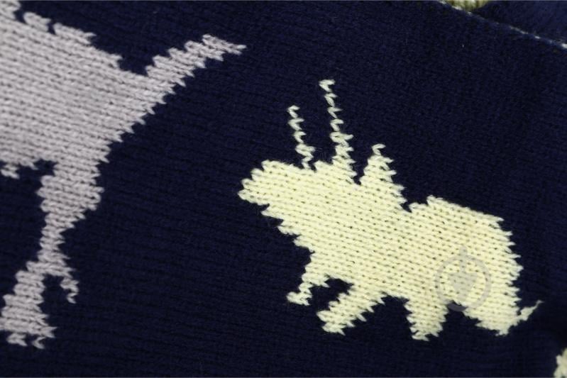 Комплект шапка + шарф HW для мальчиков р.50-52 темно-синий - фото 6