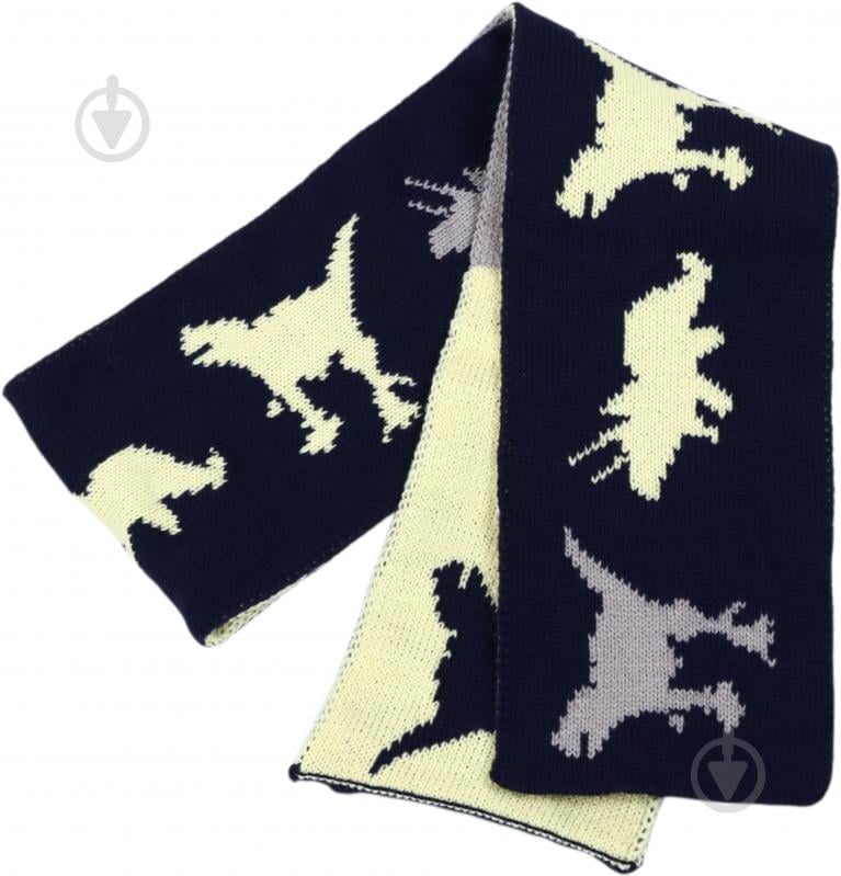 Комплект шапка + шарф HW для мальчиков р.50-52 темно-синий - фото 7