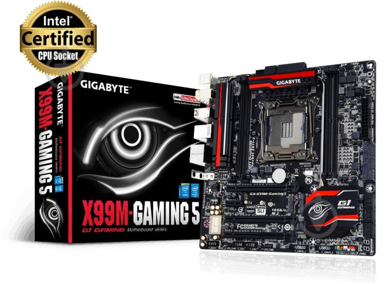 Материнская плата Intel GA-X99M-Gaming 5 (Socket 2011-3, Intel X99, mirco ATX) - фото 4