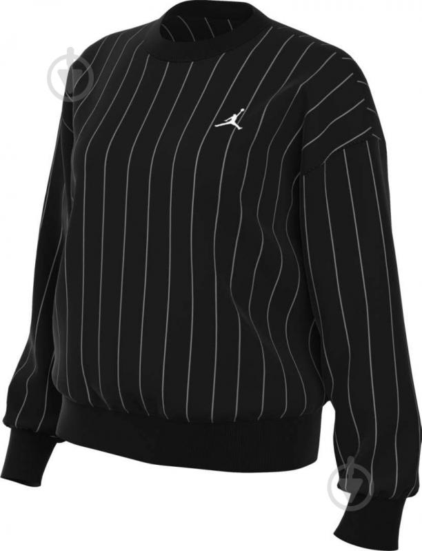 Свитшот Nike W J BRKLN FLC CREW STRIPE DX0357-010 р.XL черный - фото 6