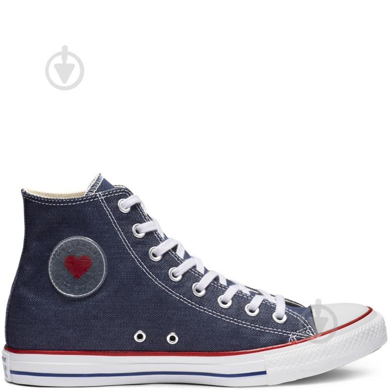 Кеды Converse CTAS HI 163303C р.37 синий - фото 1 Кеды Converse CTAS HI 163303C р.37 синий - фото 1