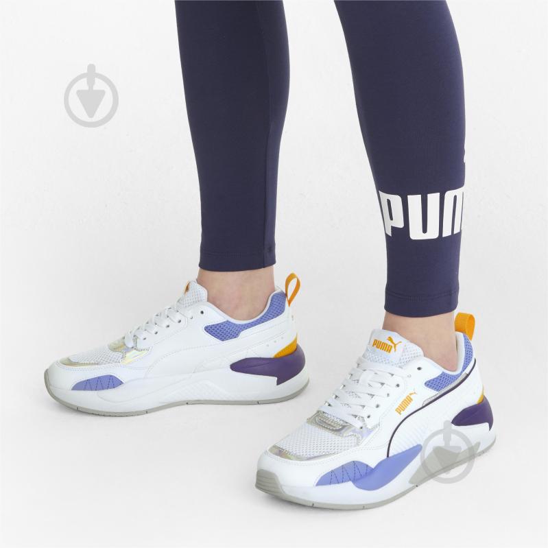 Кроссовки женские демисезонные Puma X-Ray? Square Iri Wmn s 37596502 р.35,5 бело-желтые - фото 7