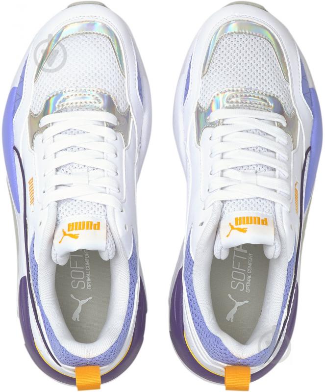 Кроссовки женские демисезонные Puma X-Ray? Square Iri Wmn s 37596502 р.36 бело-желтые - фото 6