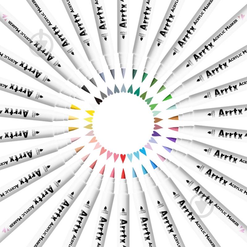 Набор маркеров акриловых Arrtx AACM-0530A 30 цвета LC303144 - фото 5