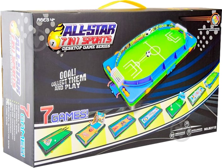 Игра настольная Shantou 7 в 1 B2112 - фото 1 Игра настольная Shantou 7 в 1 B2112 - фото 1