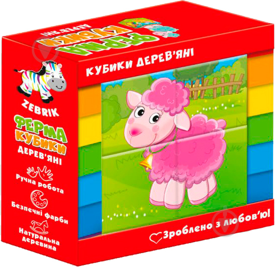 Кубики Vladi Toys Ферма ZB1001-01 - фото 2