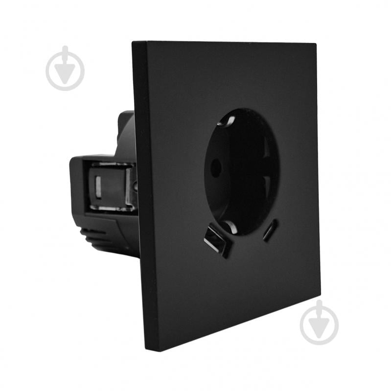 Розетка USB HausMark INO IP20 черный PS-USB+TypeC-EU-Black - фото 1 Розетка USB HausMark INO IP20 черный PS-USB+TypeC-EU-Black - фото 1