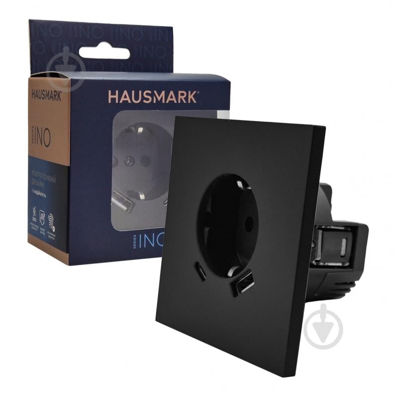Розетка USB HausMark INO IP20 черный PS-USB+TypeC-EU-Black - фото 4 Розетка USB HausMark INO IP20 черный PS-USB+TypeC-EU-Black - фото 4