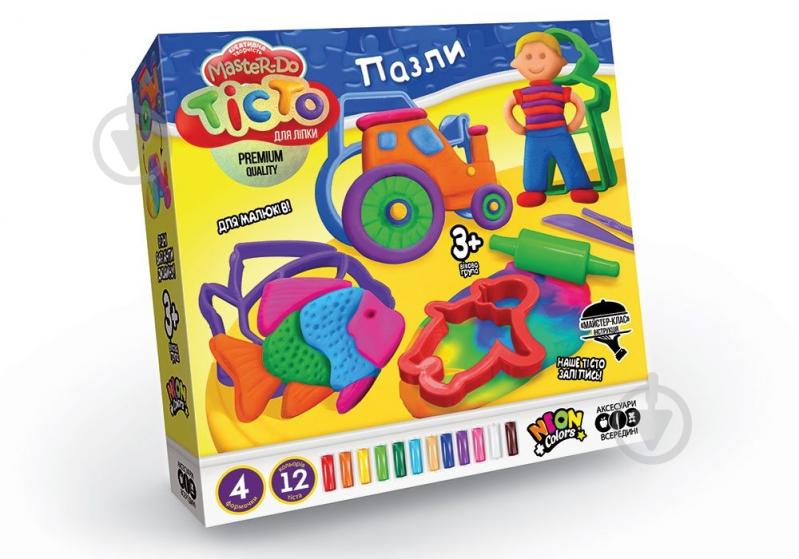 Набор теста для лепки Danko Toys Master Do Пазлы (укр) - фото 1 Набор теста для лепки Danko Toys Master Do Пазлы (укр) - фото 1