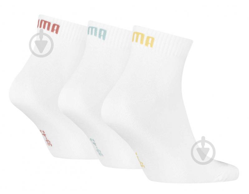 Носки Puma UNISEX QUARTER PLAIN 3P 93858922 р.39-42 разноцветный 3 шт. - фото 2