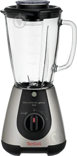 Блендер стационарный Tefal Blendforce Glass Silver BL310A39 серебристый с черным - фото 1