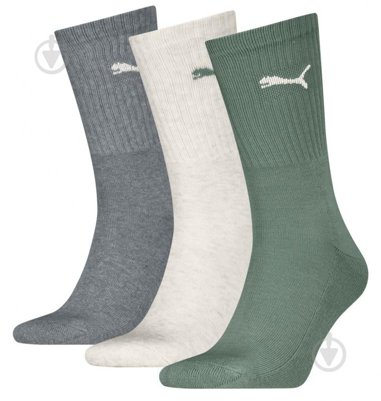 Шкарпетки Puma UNISEX CREW SOCK 3P 88035532 р.39-42 різнокольоровий - фото 1 Шкарпетки Puma UNISEX CREW SOCK 3P 88035532 р.39-42 різнокольоровий - фото 1
