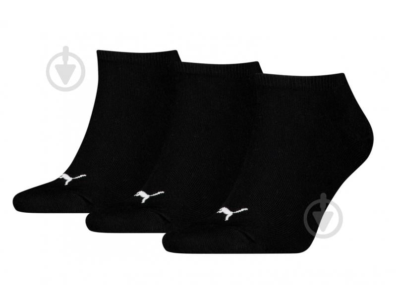 Шкарпетки Puma UNISEX SNEAKER PLAIN 3P 93862406 р.39-42 чорний 3 шт. - фото 1 Шкарпетки Puma UNISEX SNEAKER PLAIN 3P 93862406 р.39-42 чорний 3 шт. - фото 1
