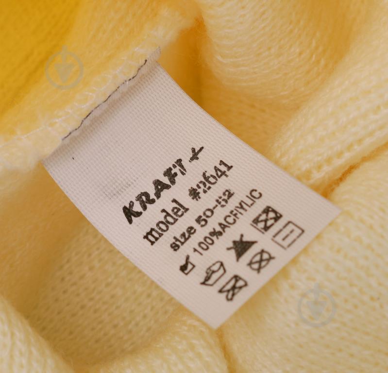 Шапочка детская для девочки Kraft+ арт. 2641 р.50 молочный - фото 4