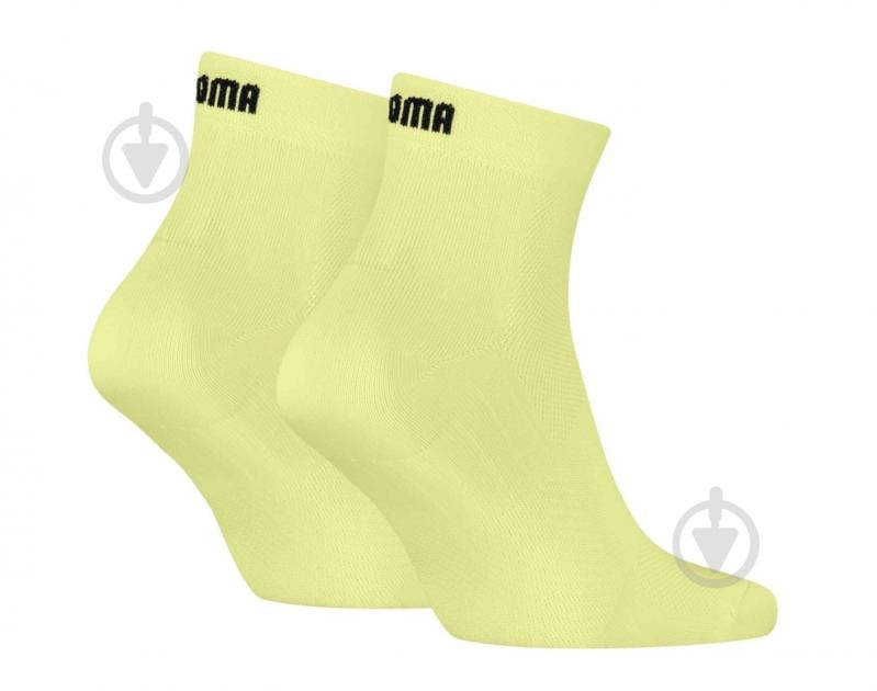 Носки Puma UNISEX SPORT LIGHT QUARTER 2P 93890401 р.39-42 желтый 2 шт. - фото 2