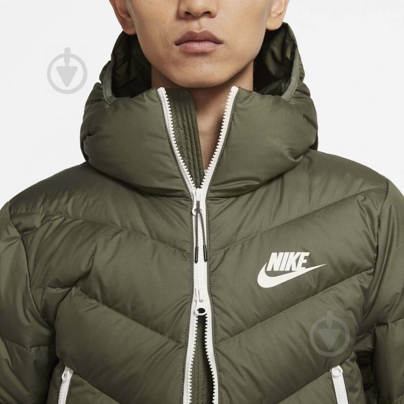 Пуховик мужской зимний Nike M NSW DWN FILL WR JKT HD NFS CU0225-380 р.M зеленый - фото 3