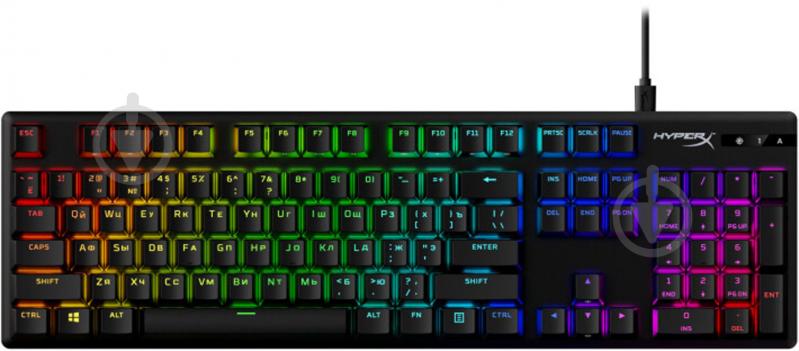 Клавіатура ігрова HyperX Alloy Origins PBT HX USB (639N3AA) black - фото 1