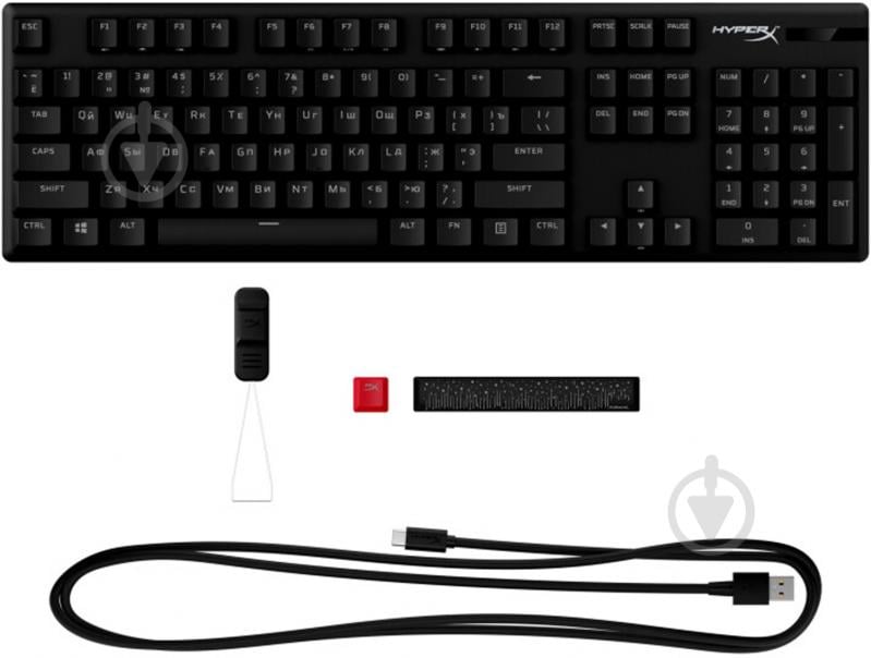 Клавіатура ігрова HyperX Alloy Origins PBT HX USB (639N3AA) black - фото 6