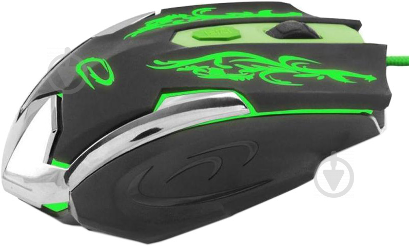 Миша ESPERANZA MX405 Cyborg black/green - фото 3