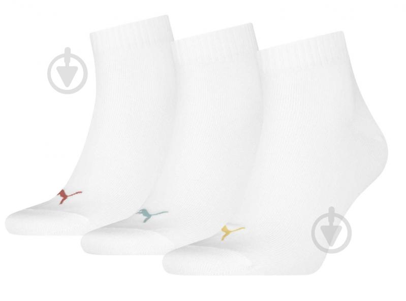 Носки Puma UNISEX QUARTER PLAIN 3P 93858922 р.43-46 разноцветный 3 шт. - фото 1