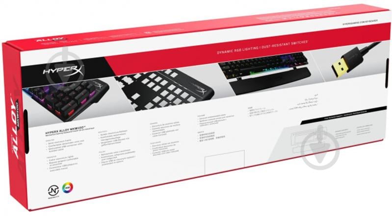 Клавиатура игровая HyperX Alloy MKW100 USB (4P5E1AX) black - фото 9