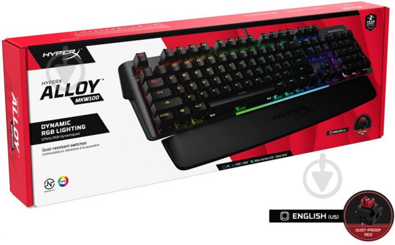 Клавиатура игровая HyperX Alloy MKW100 USB (4P5E1AX) black - фото 8