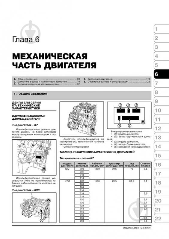 Книга «Renault Logan / MCV / VAN / Sandero рем Моноліт б/д» 978-617-577-040-5 - фото 2