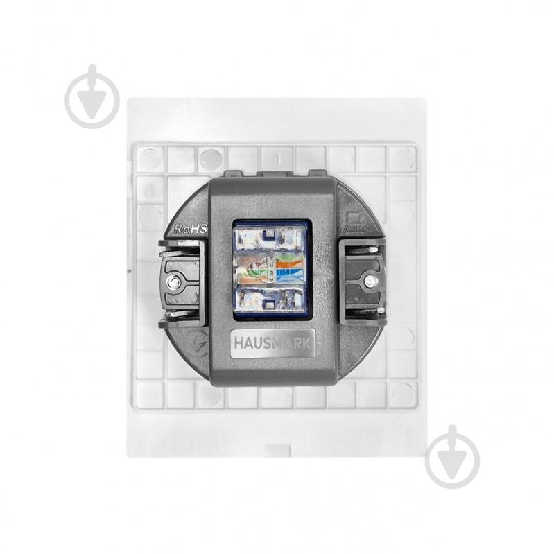 Розетка компьютерная HausMark INO IP20 белый PS-LAN-GP-White - фото 3 Розетка компьютерная HausMark INO IP20 белый PS-LAN-GP-White - фото 3