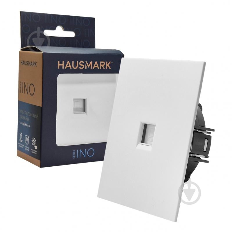 Розетка компьютерная HausMark INO IP20 белый PS-LAN-GP-White - фото 4 Розетка компьютерная HausMark INO IP20 белый PS-LAN-GP-White - фото 4
