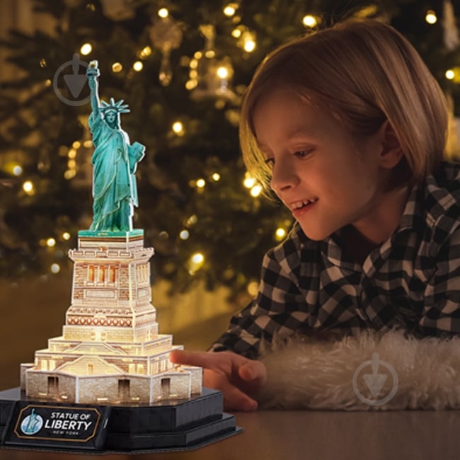 3D-пазл CubicFun Статуя Свободи з LED-підсвіткою L536h - фото 5 3D-пазл CubicFun Статуя Свободи з LED-підсвіткою L536h - фото 5